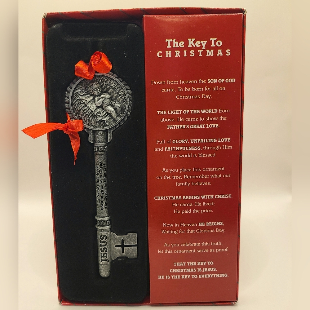Lighthouse Christian Product "The Key to Christmas" ornament NEW